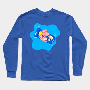 Blue Lilo Long Sleeve T-Shirt